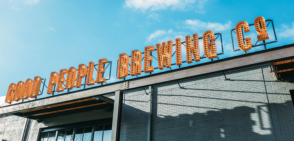 Good People Brewing Company sign