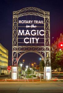 Magic City Rotary Trail entrance