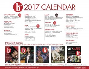 B-Metro Editorial Calenday 2017